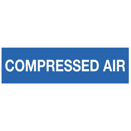ANSI Pipe Markers Compressed Air (Blue) - Pk/10